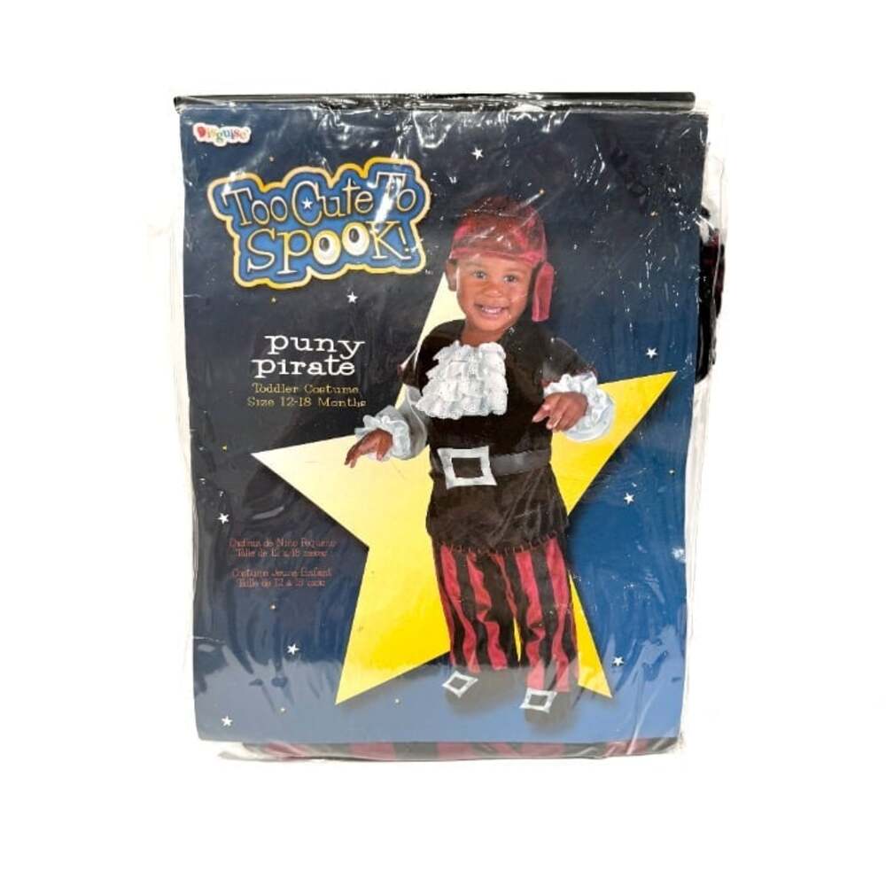 NWT Disguise Too Cute to Spook Puny Pirate Toddler 3pc Halloween Cosplay Costume - Picture 2 of 6